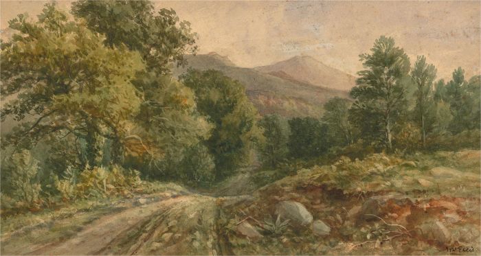 W. Ellis - Early 20th Century Watercolour, Into the Forest
