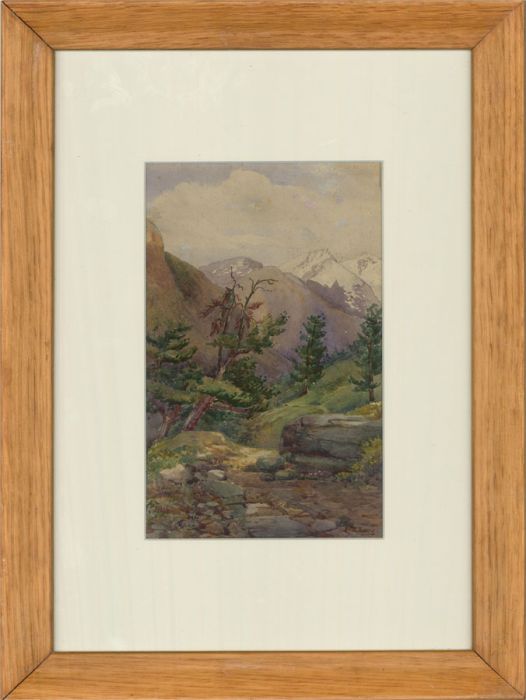 Isobel S. Legg - Early 20th Century Watercolour, Strahlhorn and Rimpfischhorn