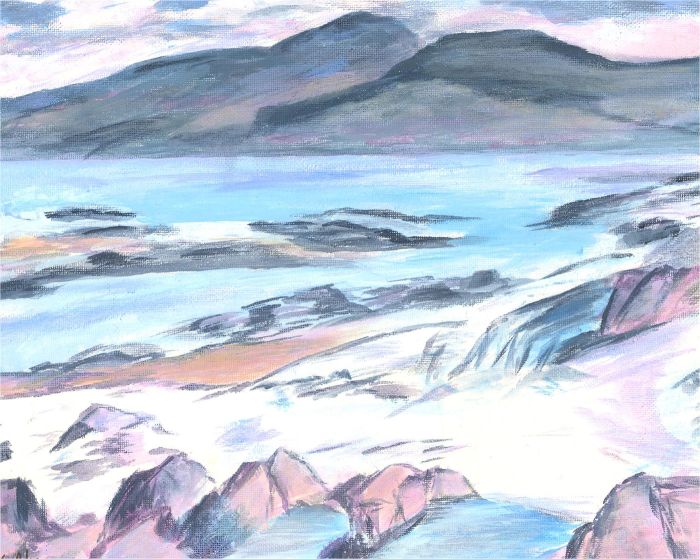 Victor Adams - 2013 Acrylic, Mull from Iona
