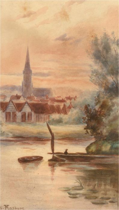 Charles Masters - A Pair of Early 20th Century Watercolour, River Scenes