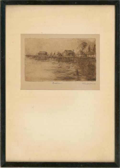 K. Burgoine - A Pair of Early 20th Century Etchings, Arundel and Bosham