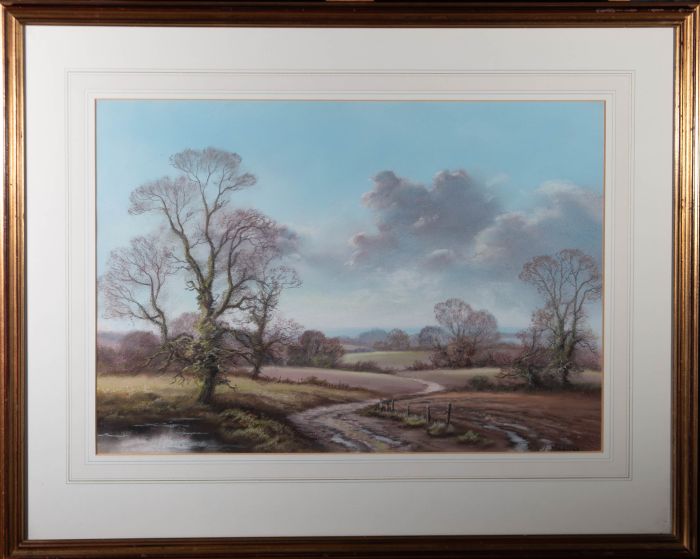 Wendy Reeves (b.1944) - Contemporary Pastel, Quiet Countryside