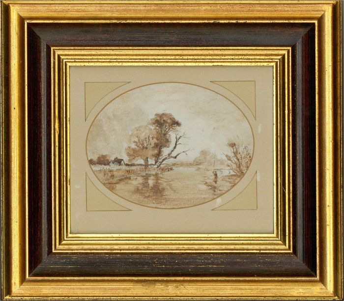 Early 20th Century Watercolour - Angling
