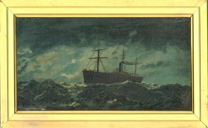Early 20th Century Oil - Into the Storm