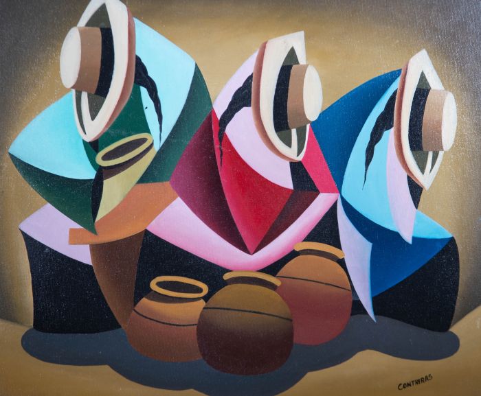 Contreras - Contemporary Acrylic, Three Figures
