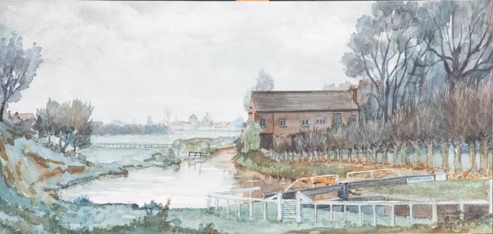 1996 Watercolour - Dun Mill Lock