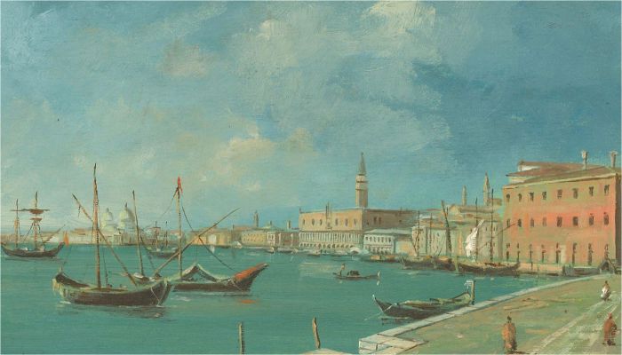 Paolo Lucatello (b.1943) - Contemporary Oil, Doge's Palace
