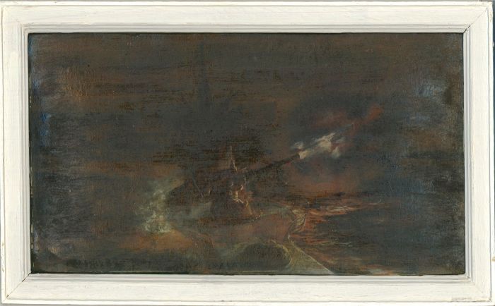 Mid 20th Century Oil - War At Sea