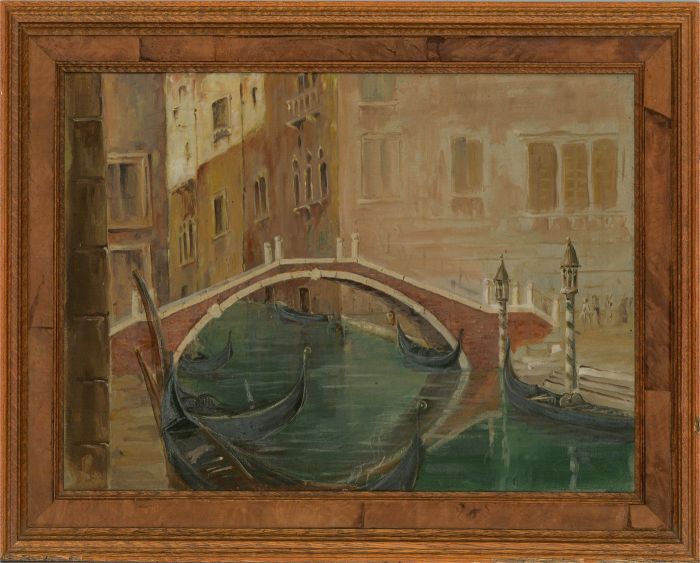 Captain Desmond N.C. Tufnell (1892-1965) - Mid 20th Century Oil, Venetian Bridge
