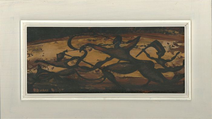 Edward Elliot - Contemporary Oil, The Fast Paced Hunt