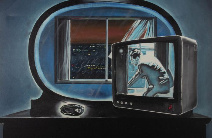 J.J. McCann - 1982 Acrylic, Television