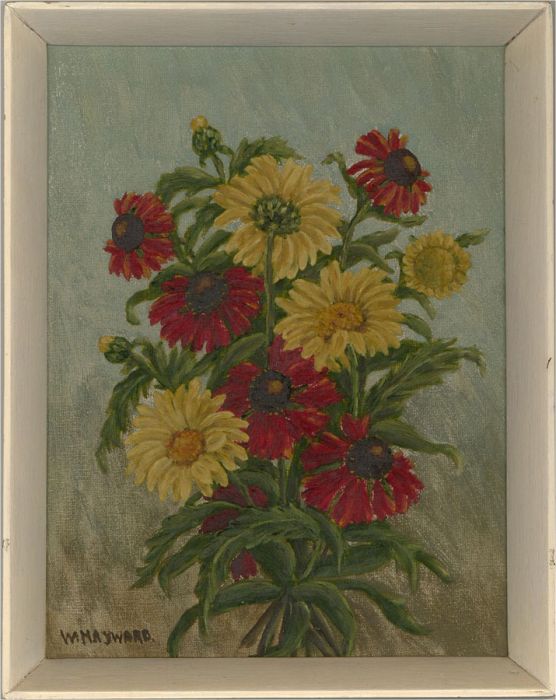 W. Hayward - Mid 20th Century Oil, Bouquet of Flowers