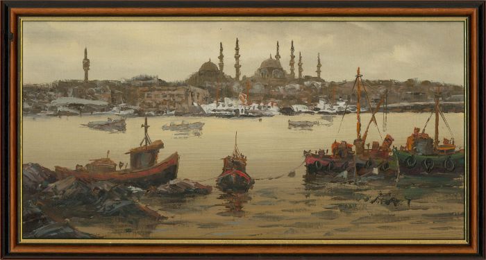 20th Century Oil - View of Istanbul