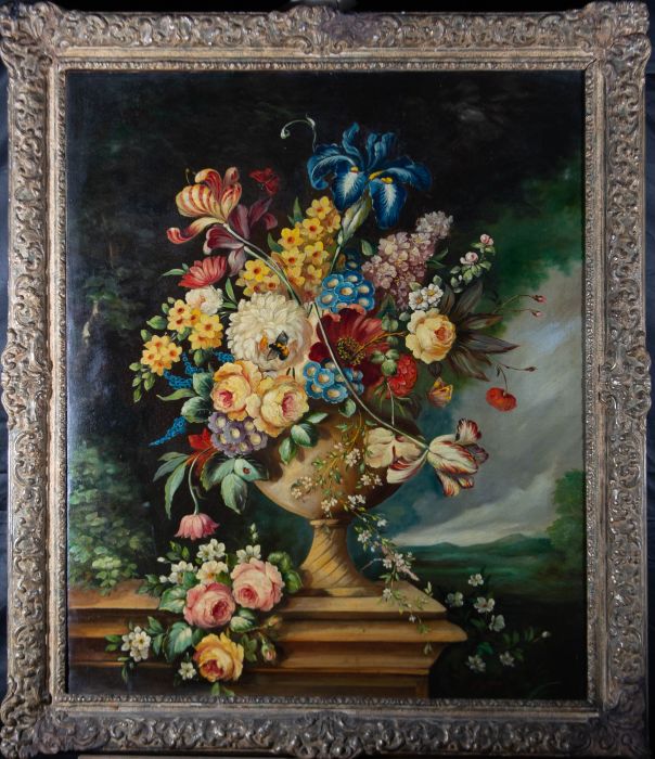 A. Gunn - 19th Century Oil, Floral Still Life