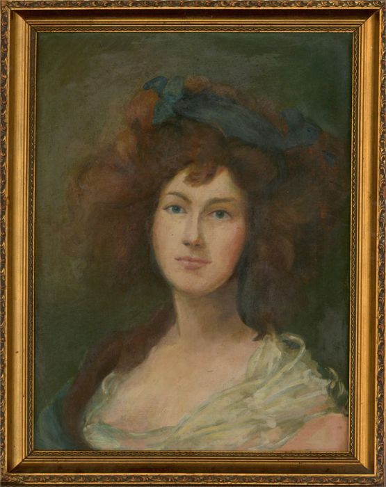 Early 20th Century Oil - Georgina Cavendish, Duchess Of Devonshire