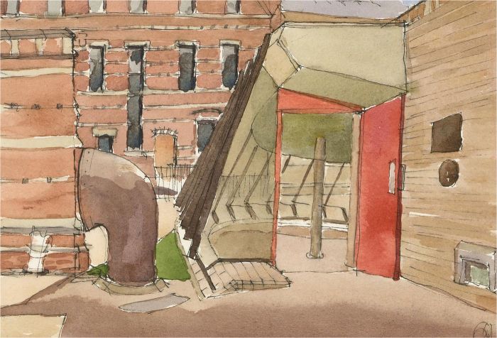 Gavin Pomeroy (b.1929) - 1979 Watercolour, Keble College, Oxford