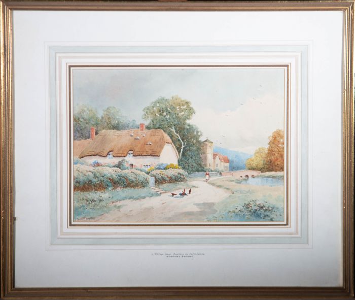 Stewart Brooke - Early 20th Century Watercolour, A Village in Oxfordshire