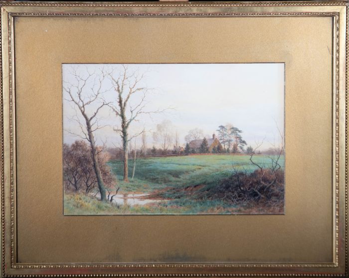 William Noel Johnson (fl.1887-1914) - 1897 Watercolour, Hale Chapel, Cheshire
