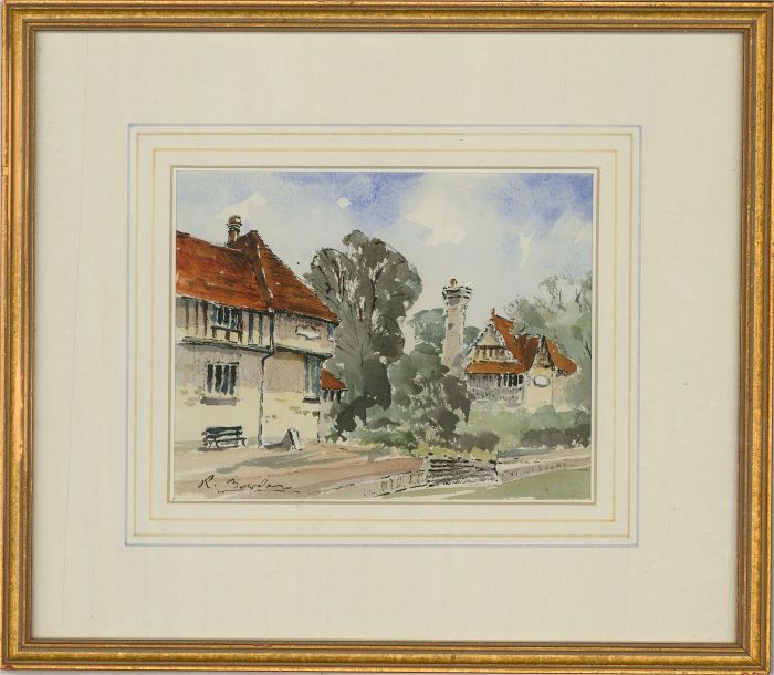 Richard Bowden - Contemporary Watercolour, Penshurst Village, Kent