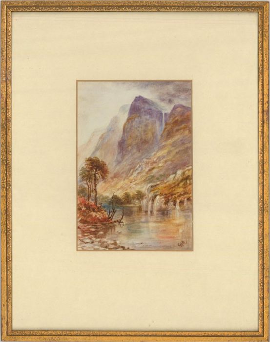 E.S.B. - A Pair of Early 20th Century Watercolours, Mountain Landscapes