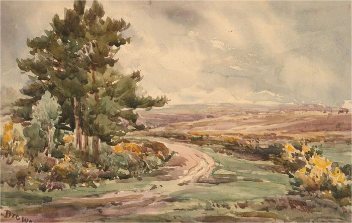 E. Brown - Mid 20th Century Watercolour, Country Track