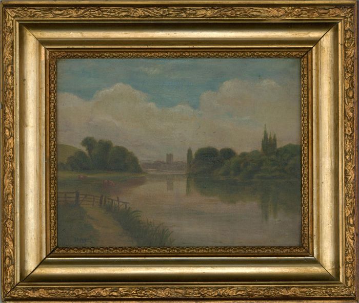 S.A. Hillier - Early 20th Century Oil, Calm River