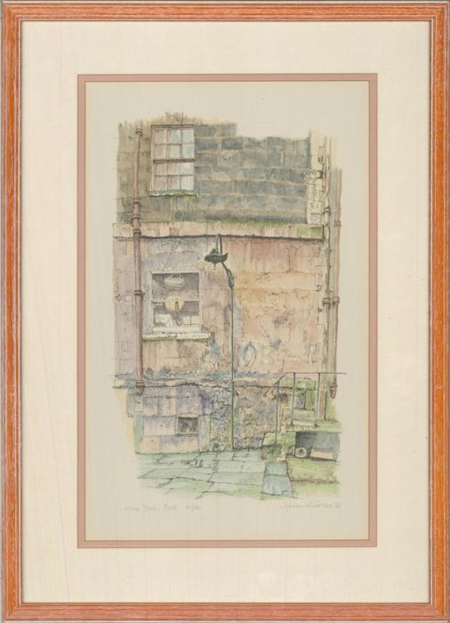 Adrian Whittlesea - 1974 Lithograph, Shop Back, Bath
