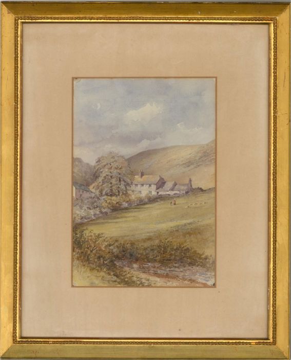 1896 Watercolour - Dorset Cottages