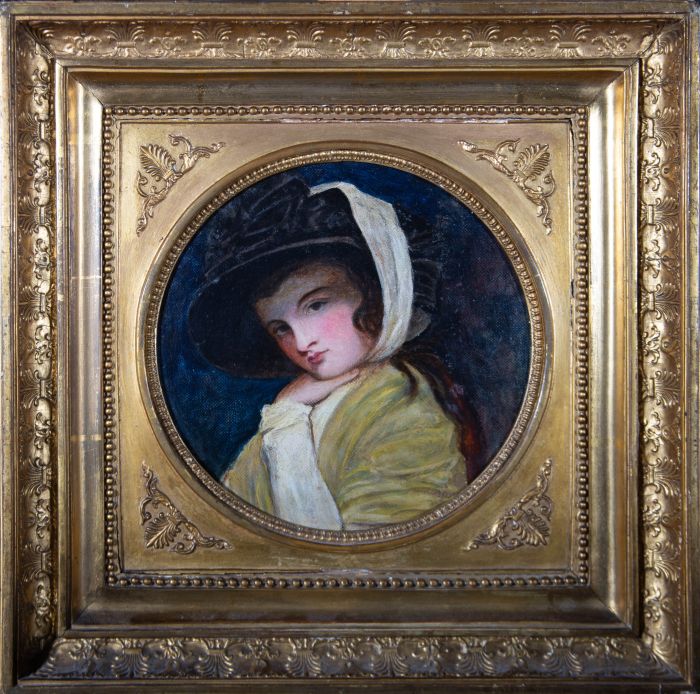 After George Romney (1734–1802) - Early 20th Century Oil, Lady Emma Hamilton
