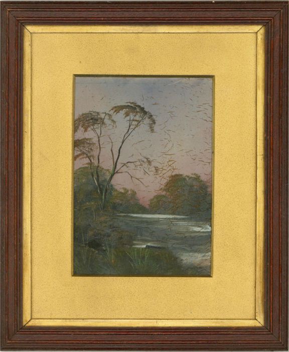 Mid 20th Century Oil - Wide River