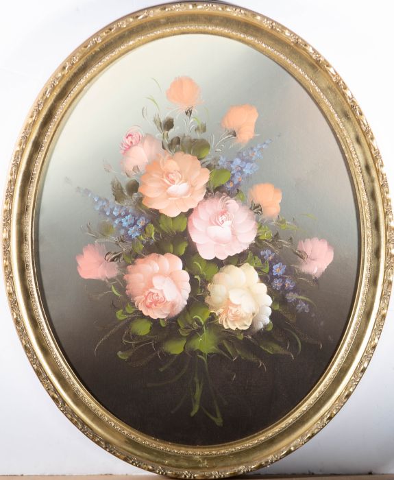 Contemporary Oil - Pink Bouquet