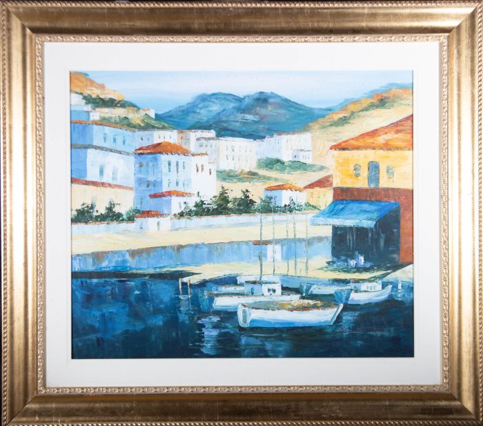 S. Wersky - Contemporary Oil, Mediterranean Harbour