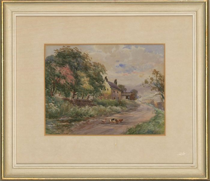 Charles Potter - 20th Century Watercolour, Village Street