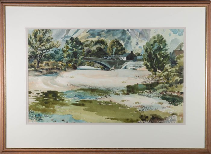 Ronald Jesty RBA (1926-2016) - 1973 Watercolour, Borrowdale, Cumbria