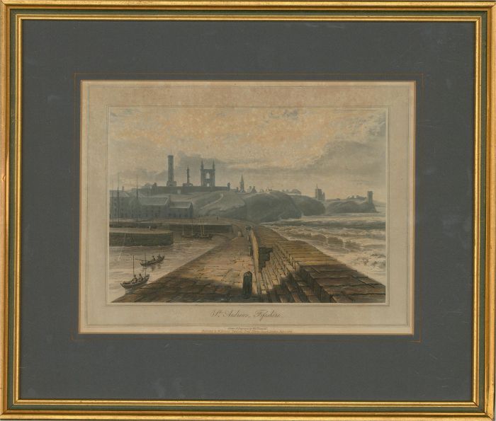 William Daniell RA (1769-1837) - 1822 Aquatint, St Andrews, Fifeshire