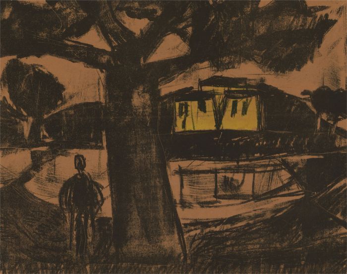 Rod Klaprowac - 1961 Silkscreen, Under The Tree
