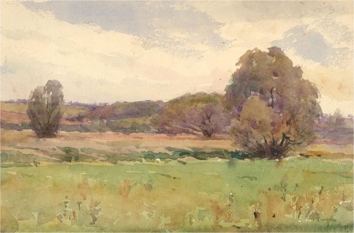 John C. Halfpenny (1853-1933) - Early 20th Century Watercolour, Stockbridge