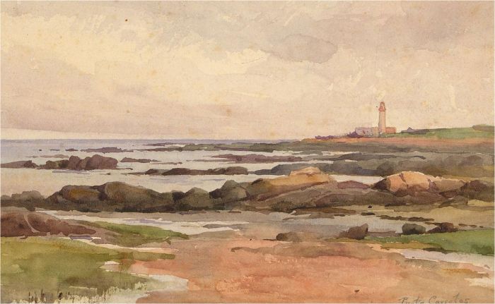 John C. Halfpenny (1853-1933) - Early 20th Century Watercolour, Punta Carretas