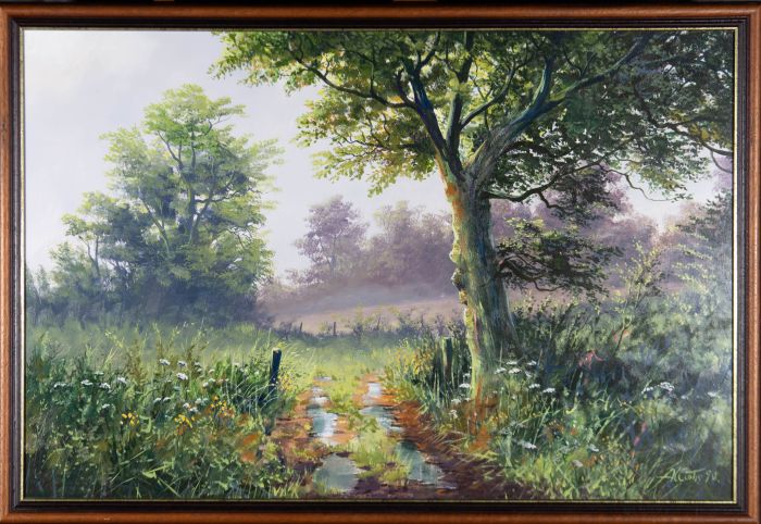 Kevin Curtis (1958-2009) - 1998 Acrylic, April Showers