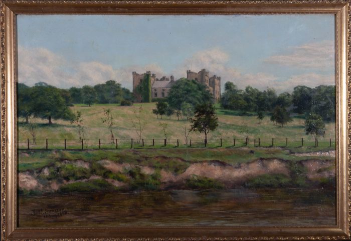 Thomas J. Jameson - 1898 Oil, Castellated Country House