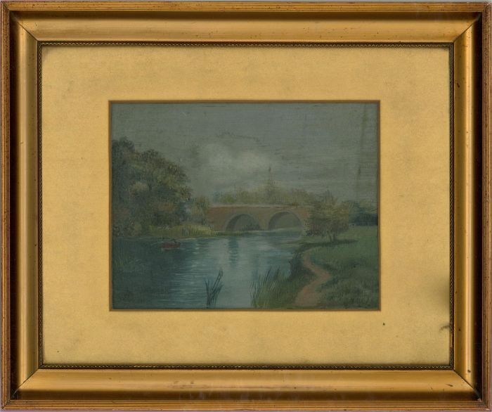E.S.M. - 1906 Oil, Boating on the River