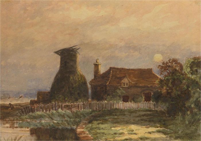 A.S. Dowes - Late 19th Century Watercolour, Rural Scene