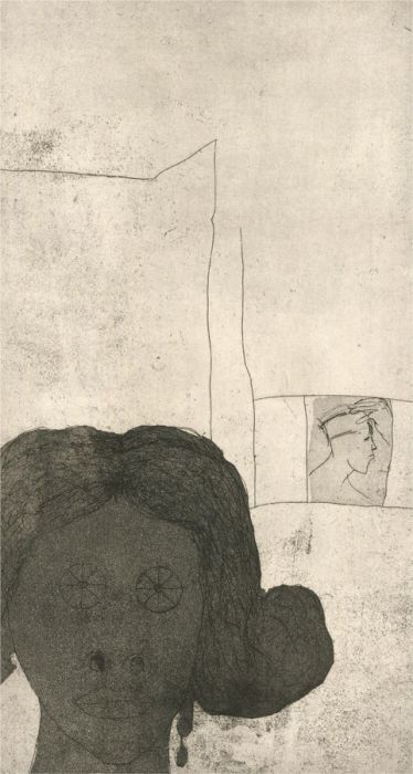 L.C. Blair - 1973 Etching, Yesterday Was No Dream