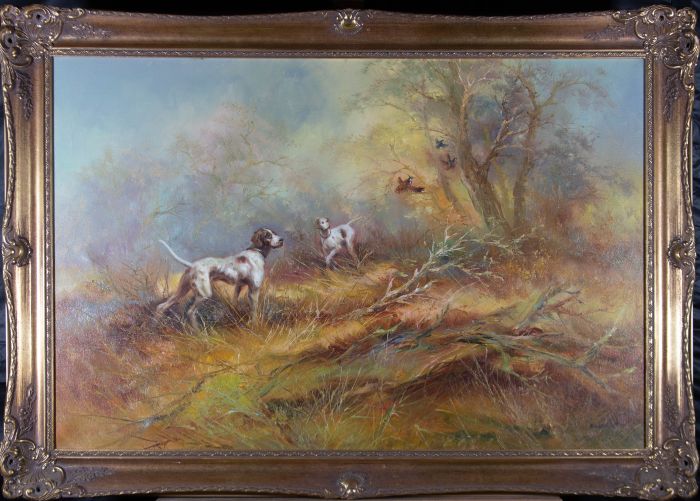 Kingman - American Mid 20th Century Oil, Pointers and Grouse