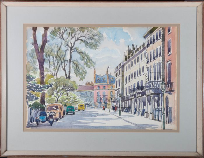 Sydney Arrobus (1901-1990) - 20th Century Watercolour, Cambridge Square