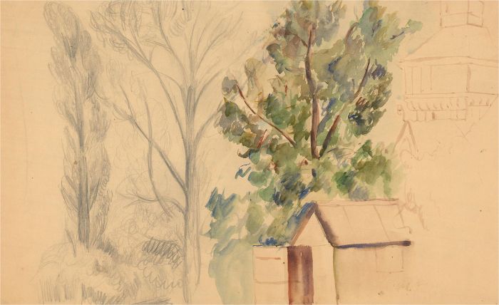 Dorothy Hepworth (1894-1978) - Mid 20th Century Graphite Drawing, Study of Trees