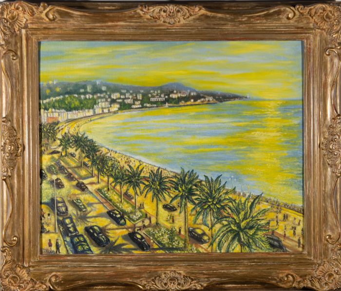 N. Arnold - 1959 Oil, Beach View