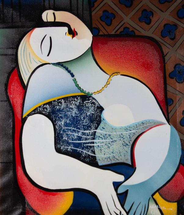 After Pablo Picasso - 20th Century Acrylic, The Dream