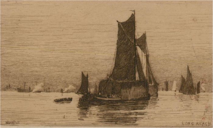 Wilfrid Williams Ball RE ROI (1853-1917) - Etching Miniature, Long Reach