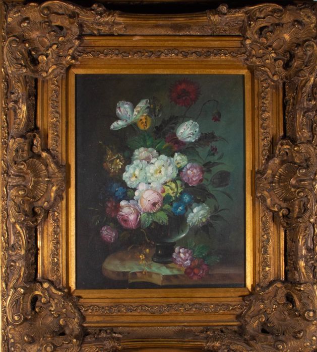Dutch School Contemporary Oil - Floral Still Life